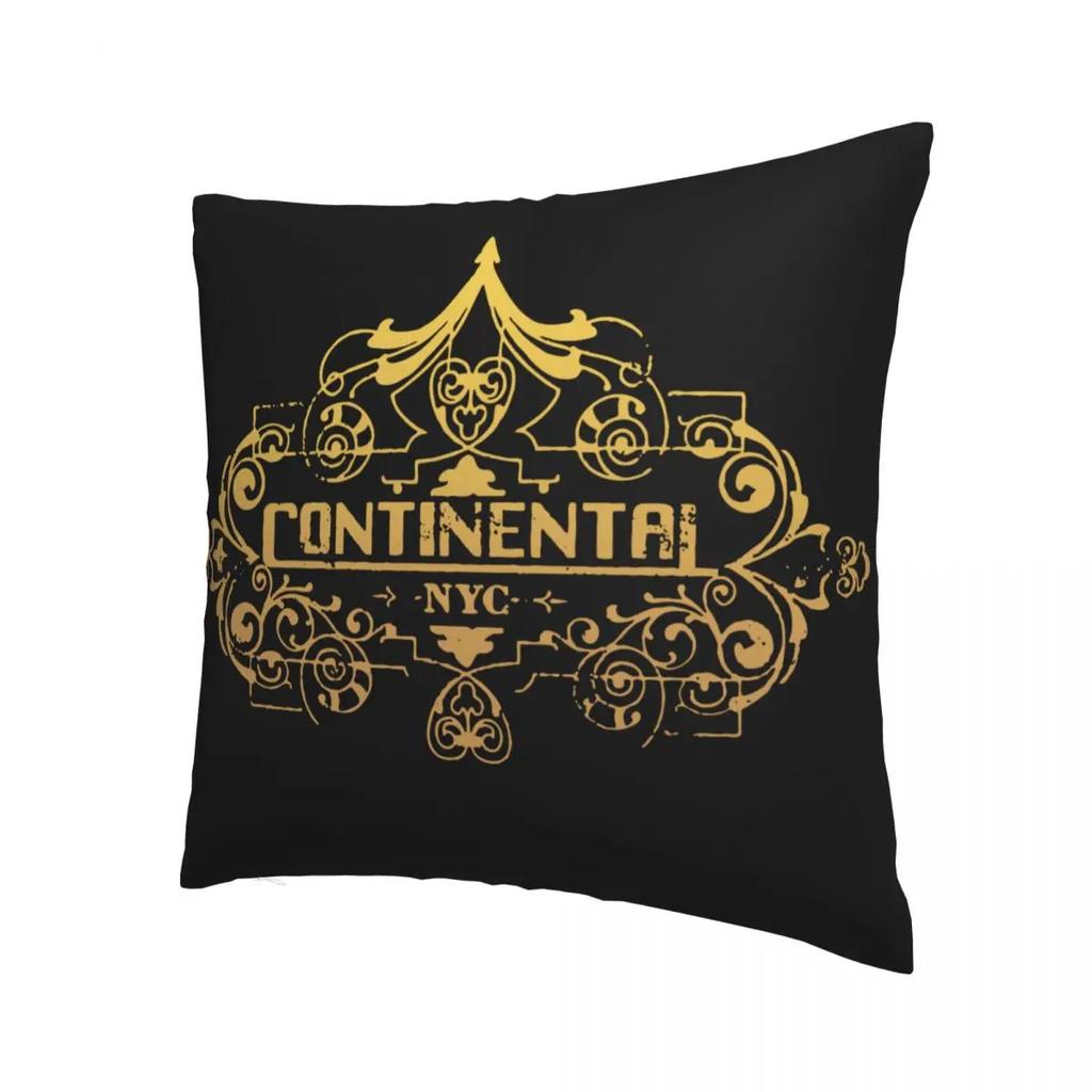 The Continental Hotel Pillowcase Soft Polyester Cushion Cover Decorations John Wick Throw Pillow Case Cover Chair 40X40cm