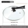Universal Tempered Glass Pot Lid, Transparent, Heat Resistant, Fits 14-34cm Cookware