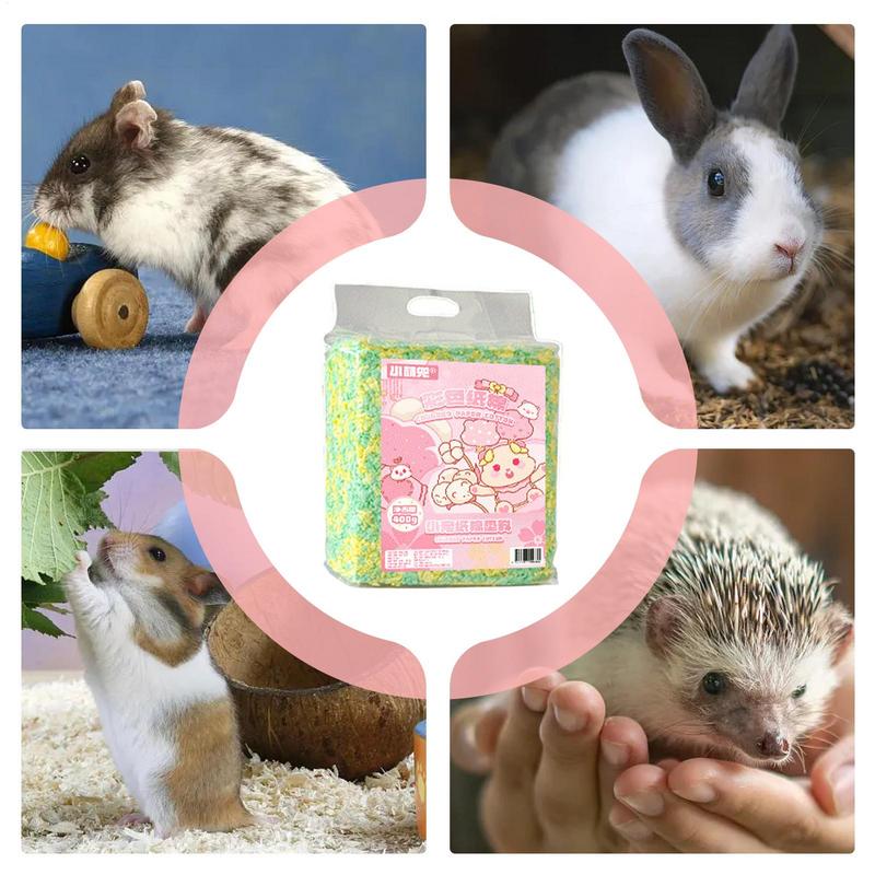 Cama para Gerbil Floco Natural para Hamster Cama para Animal de Estimação Cama para Chinchila Lixo de Papel para Coelhos Cama para Pequenos Animais Controle de Odores Para