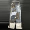 Stație europeană îmbrăcăminte femei blugi splicing retro cu imprimeu primăvară și toamnă design de nișă pantaloni casual drepți vechi brand trendy