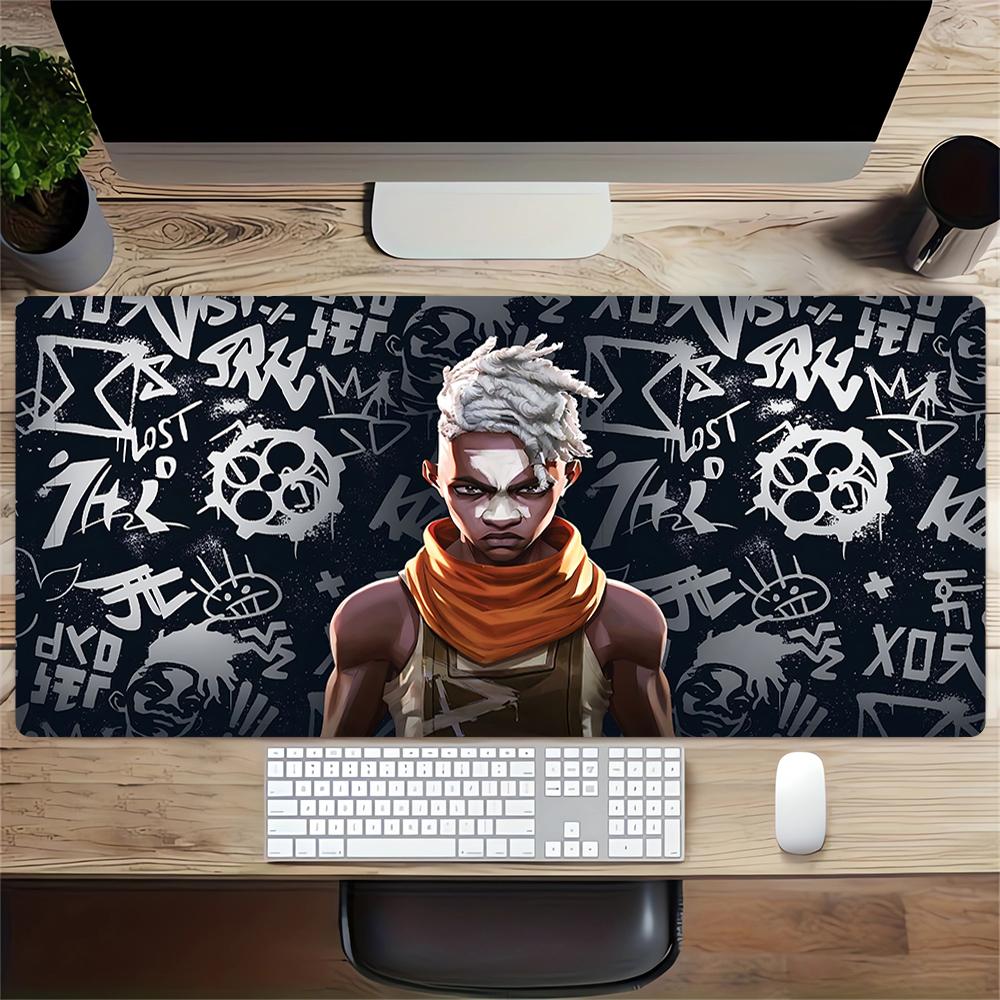 Graffiti Art Symbols Large Gaming Mouse Pad Nonslip Rubber Base Waterproof Desk Mat For Office Pc Laptop
