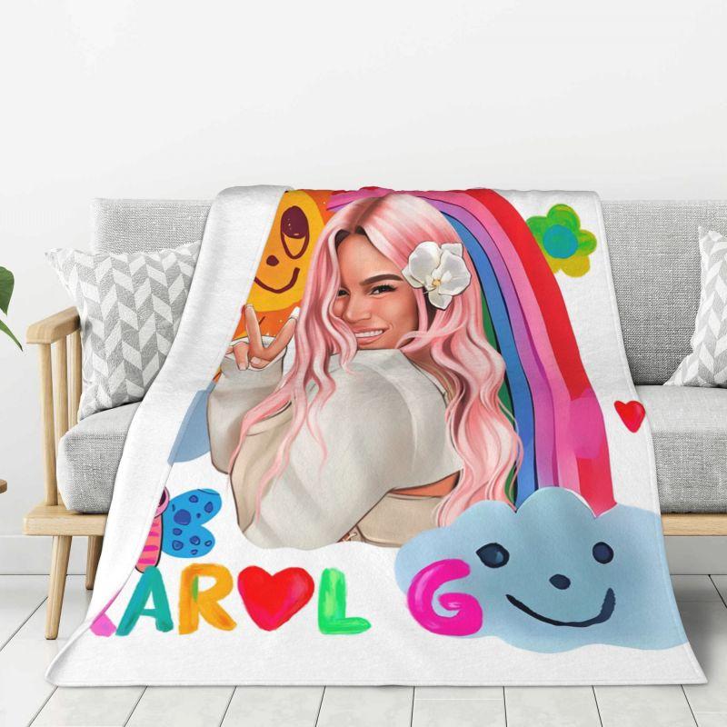 Custom Manana Sera Bonito Karol G Blanket Warm Fleece Soft Flannel Throw Blankets for Bed Couch Home Autumn