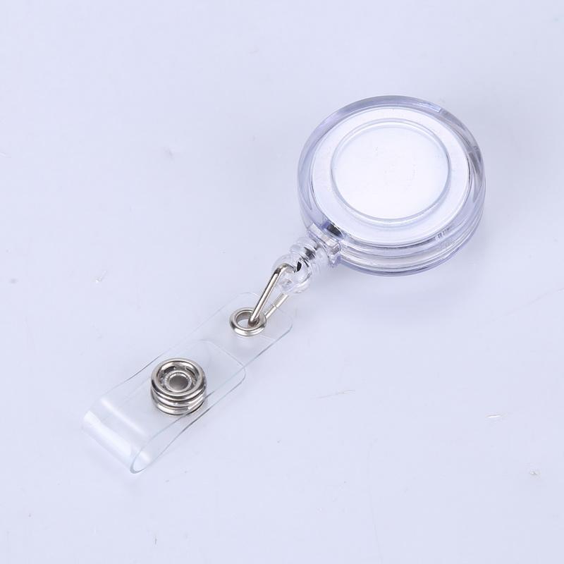 1pc Credential Pass Badges Doctor Id Nurse Retractable Id Badge Reel Plastic Badges Badge Clip Nurse Accessories
