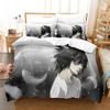 3D Print Death Anime Note Beding Set Young Boys Young Girls Twin Quen King-Sized Dimensionsd Dimensions Soft Duvet Cover Pilowcase Bed boys Adult