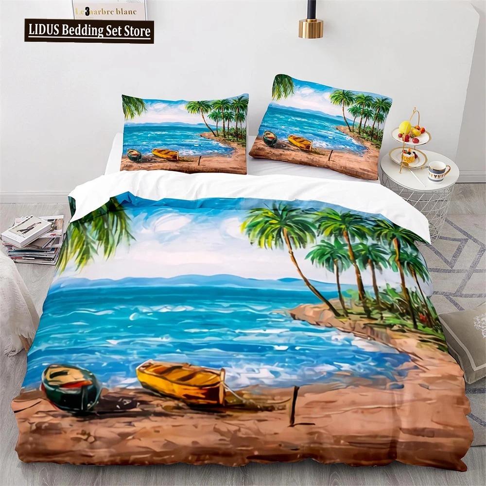 Comforter Oil Painting Pink Cherry Blossoms Tree Flowers Polyester Comforter King Queen Full Size For Girls Boys Kid