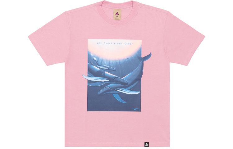 Nike ACG Drop Shoulder Sleeve T-Shirt Men s Pink DC5359-698 L
