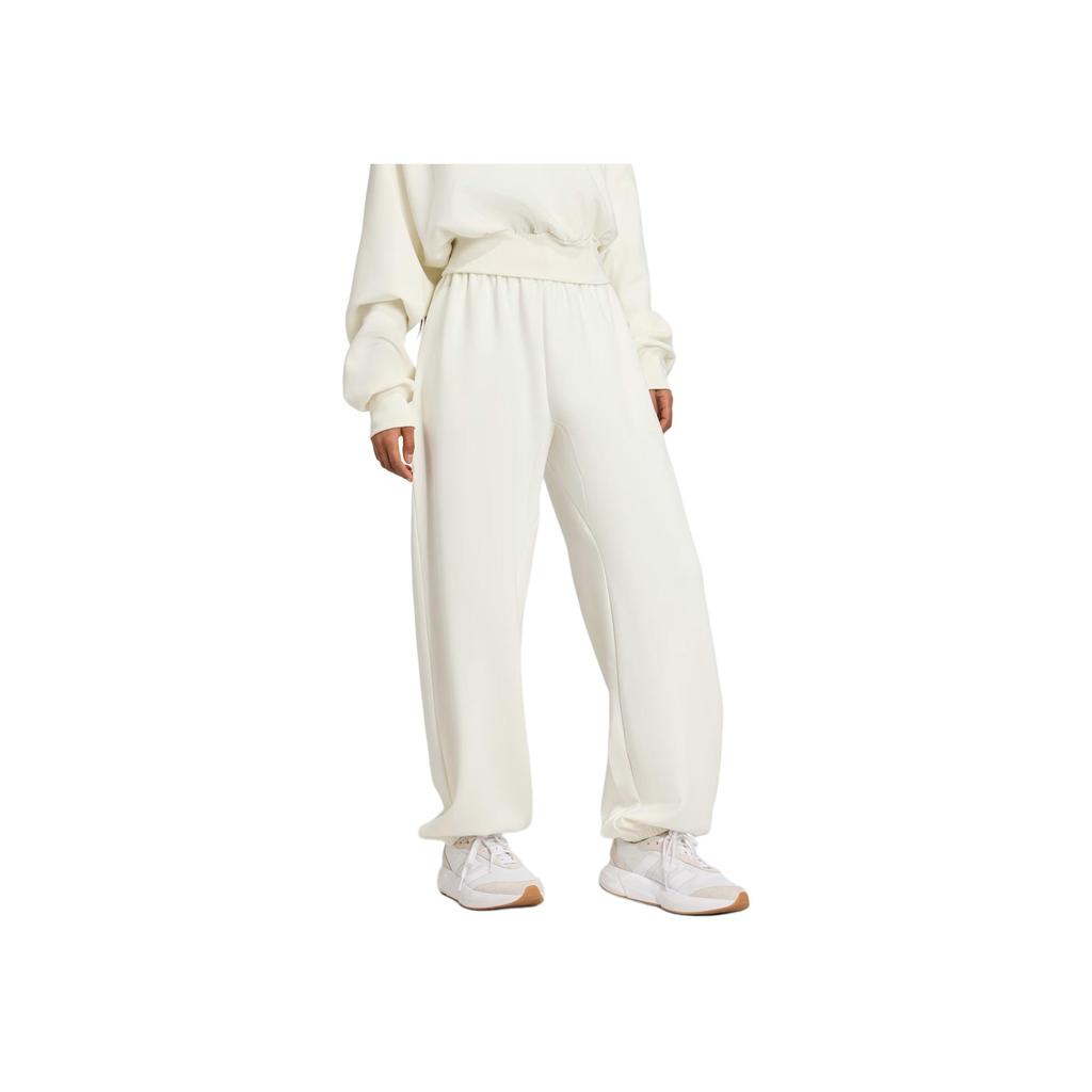 adidas Logo Loose Fit Cuffed Knit Joggers Women Joggers Off-White JV9896