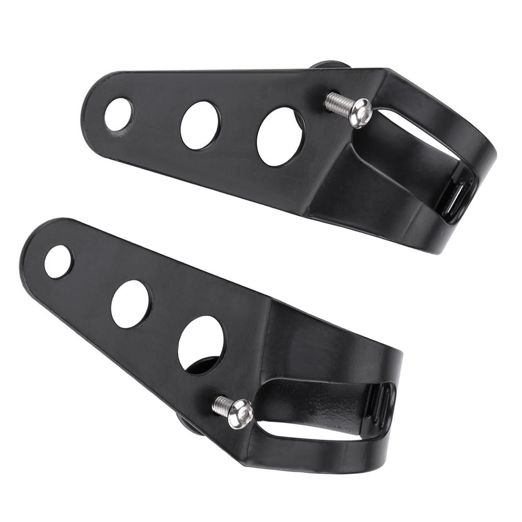 35 43mm Motorcycle Headlight Mount Bracket Fork Tube Clamp Kit Black for Chopper Cafe Racer