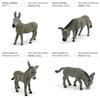 Pvc Animal Donkey Model Figurine Set With Static Design For Childrens Educational Play
