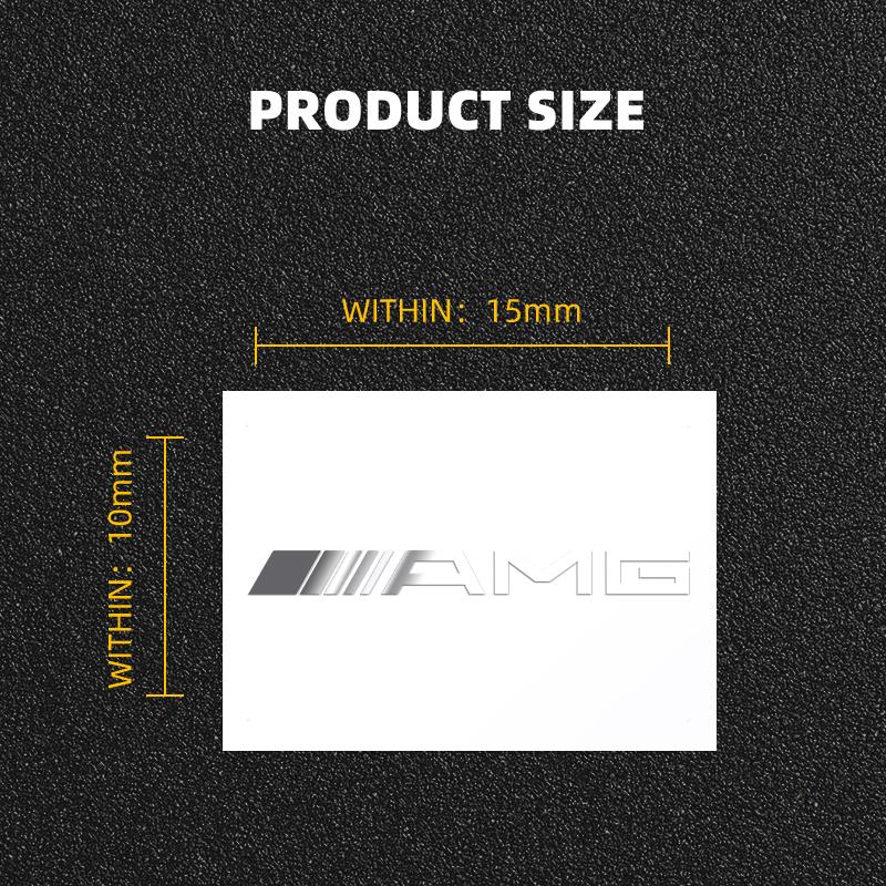 2/5/10pcs 3D Metal Car Interior Decoration Stickers For Mercedes Benz AMG B/C/E/S Class A Class C200L GLC GLK  Auto Accessories