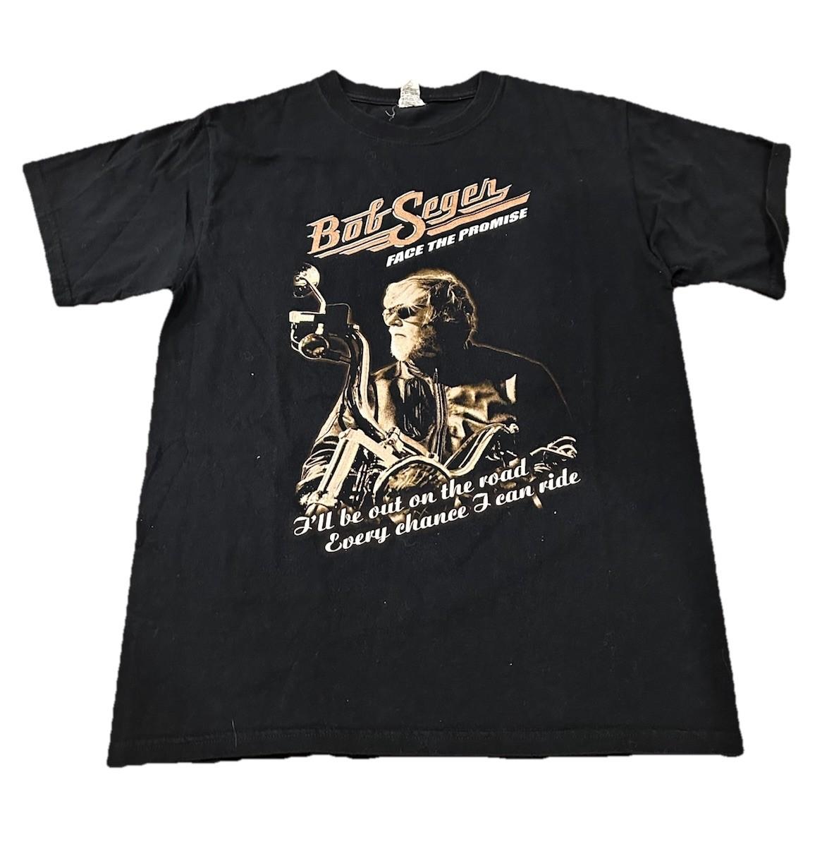 Bob Seger Shirt Mens Medium Face The Promise 2006 2007 Tour Tee Black Anvil Unisex T-Shirt S