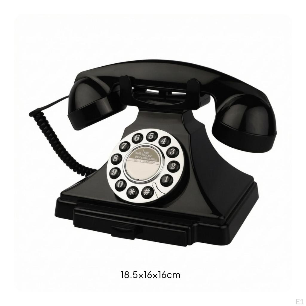Mechanical Bell Corded Desk Phone Old-Fashioned Retro Traditional