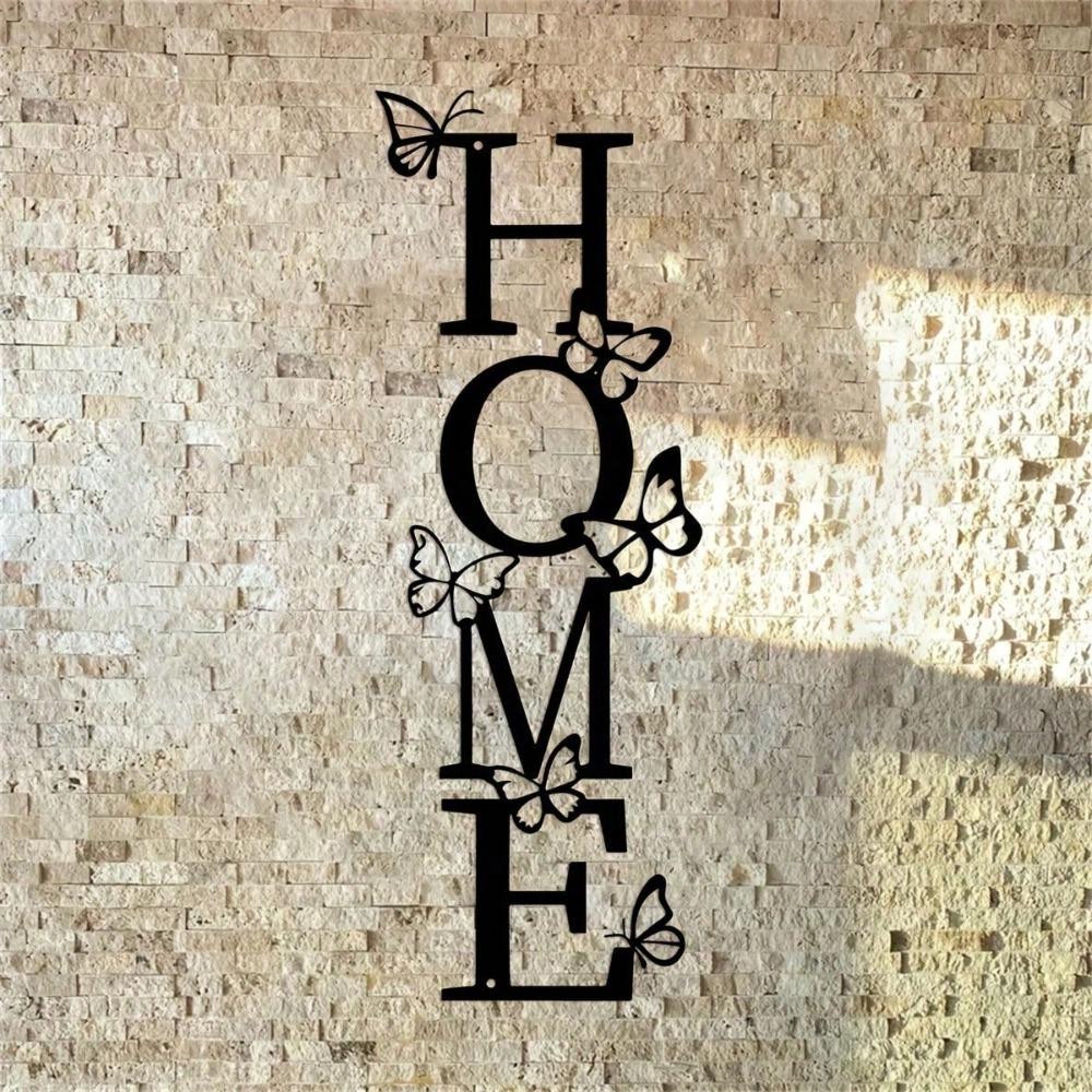 

1 шт. Современный металлический домашний знак с украшением в виде бабочки. Это графическое искусство для настенного украшения в гостиной TY7304 разноцветный