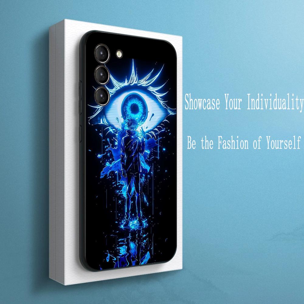 Satoru Gojo Heißer Anime Mann Poster Handyhülle Für Samsung Galaxy S26 S25 S24 S23 S22 S21 Plus Ultra Note20 Weich Schwarz