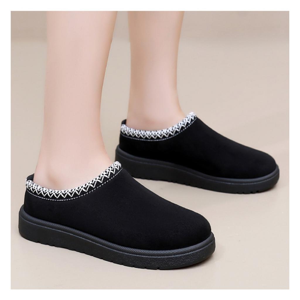 Snow Boots for Women Cross-border Plush Thick Cotton Boots for Women, Short Boots with Soft Soles, Comfortable Home Cotton Slippers