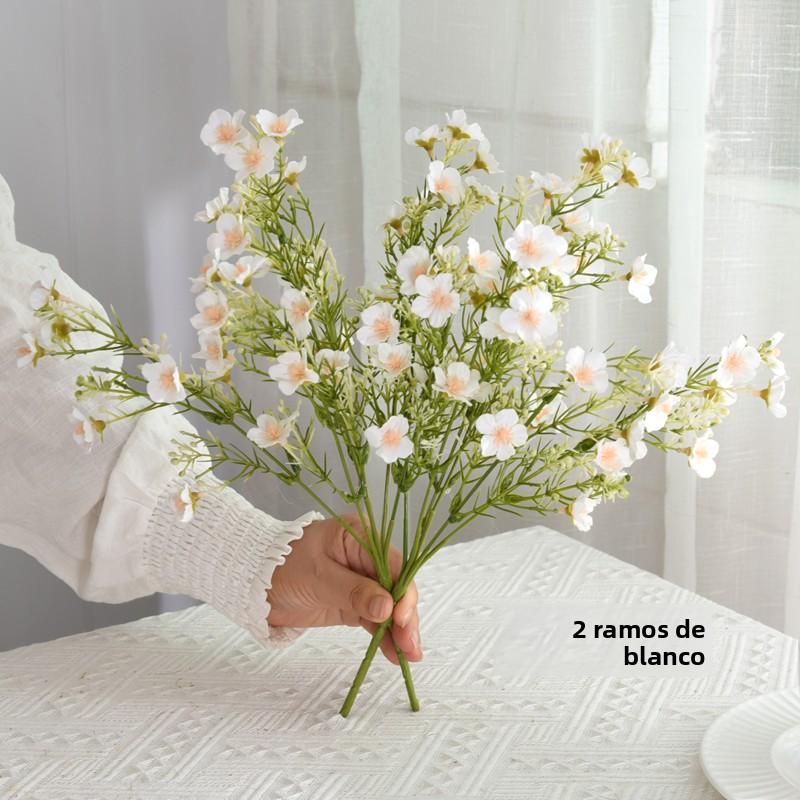 Rustic Flasket Set Artificial Flowers Dried Flowers Living Room Desktop Floral Art Decorations Small Floral Pattern Tia...