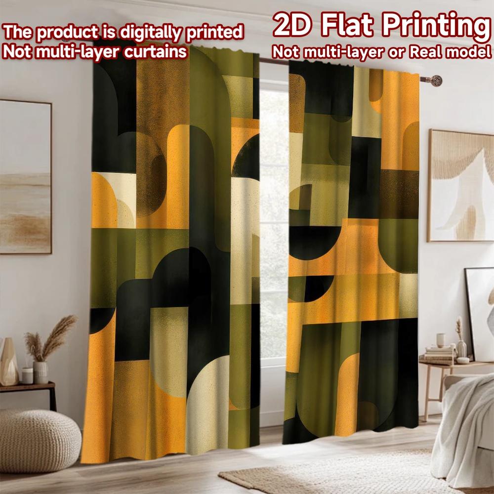 2D flat Photography Backdrop Scene Backdrop Geometric Shapes 100% Polyester Vibrant Reunion Perfect for Suitable for home