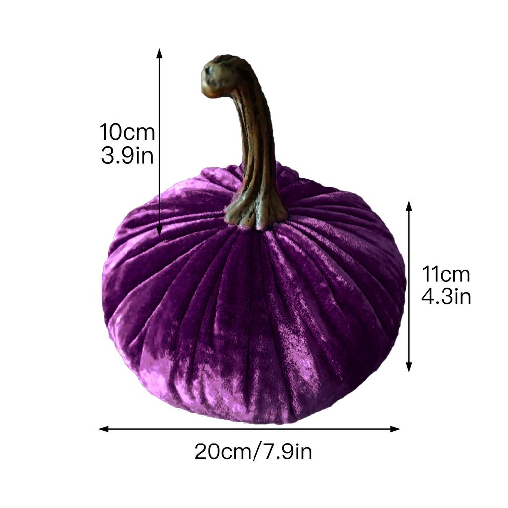 20cm Purple Decorative Pumpkin Wreath for Thanksgiving Halloween Christmas Tree Home Decor