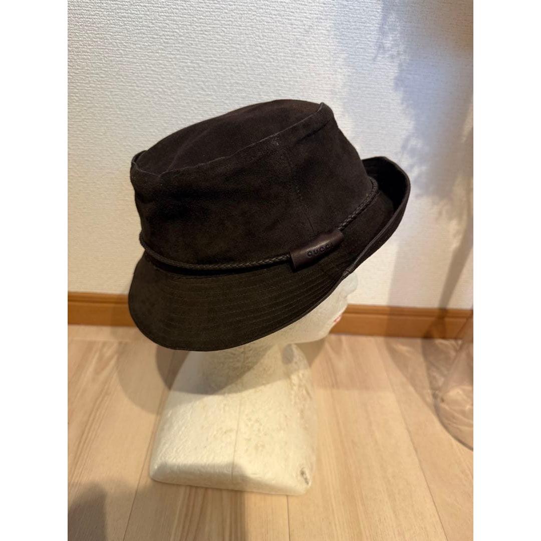 Used GUCCI suede bucket hat S