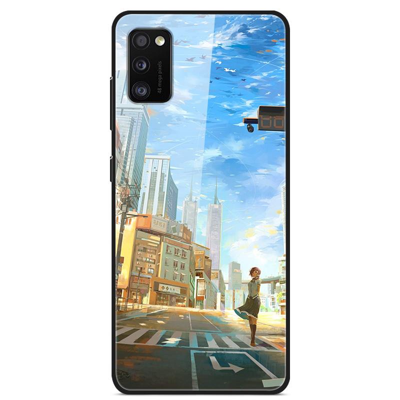 

For Samsung A41 Case A31 A71 A51 Tempered Glass Hard Back Covers For Samsung Galaxy A51 Phone Cases Protective Fundas Coque A 41 Samsung A71