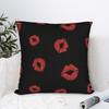 Love Kiss Red Lips Print  Pillowcase Merch Printing Cushion Cover  Throw Pillow Cover Bedroom Decoration Zippered Multi Size