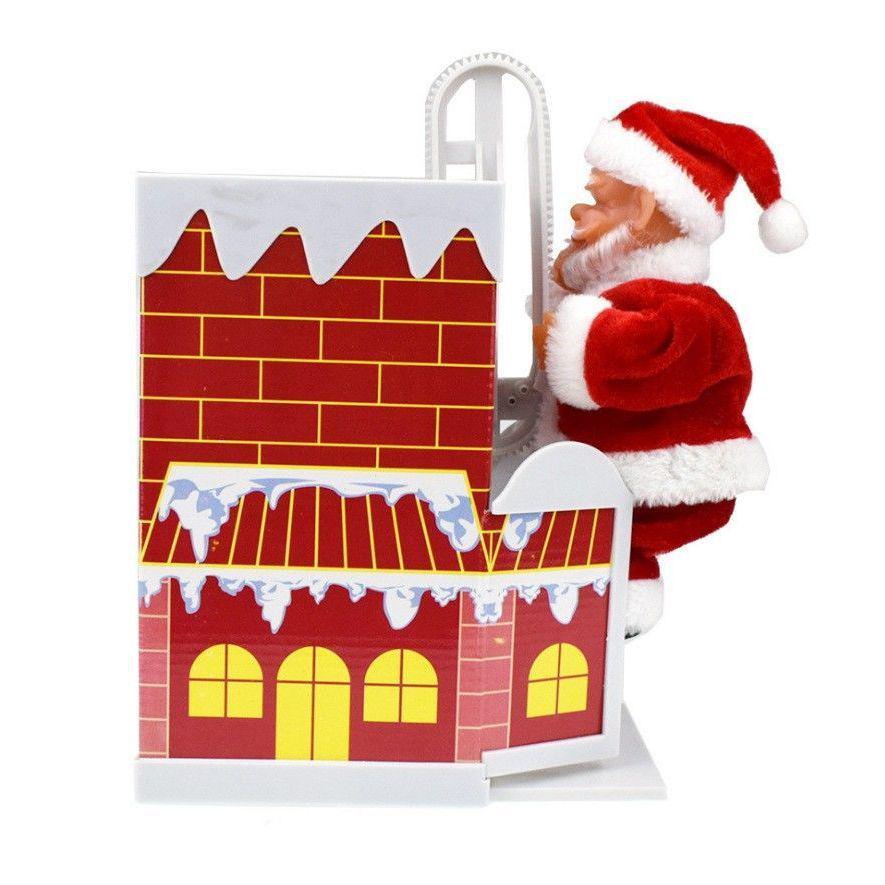 European Christmas Climbing Santa Electric Toy and Decoration