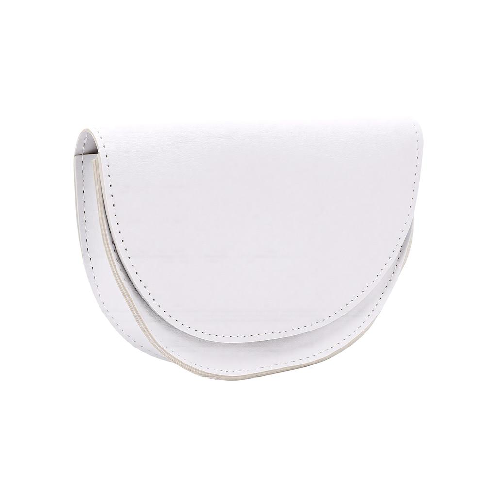 Rangefinder Waist Bag Half Moon Shaped Water Proof PU Leather Rangefinder Carrying Case with Adjustable Belt for Outdoor