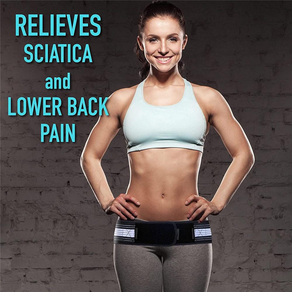 Cinturón de soporte para la articulación sacroilíaca de la cintura y la cadera, faja para aliviar el dolor ciático, pélvico, lumbar, del nervio sacro
