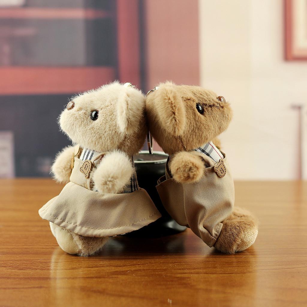 Adorable Bear Plush Doll With Short Plush Material For Backpack Decoration And Collectors