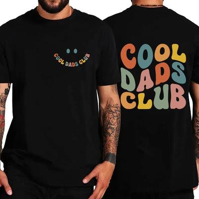 Cool tričko pro tátu Clun pro muže Oblečení T-shirty k narozeninám pro tatínky Potisk vpředu i vzadu Trička pro dědečka Manžela Trička Homme