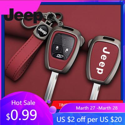 Dla Jeepa Etui na Kluczyk Samochodowy ze Stopu Cynku i TPU dla Jeep 300C Avenger Sebring Chrysler 200 Aspen Dodge Charger Commander Grand Cherokee