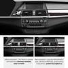 Carbon Fiber for BMW X5 E70 X6 E71 2008-2013 Center Console CD Panel Trim Frame Sticker Car Auto Interior Tuning Accessories
