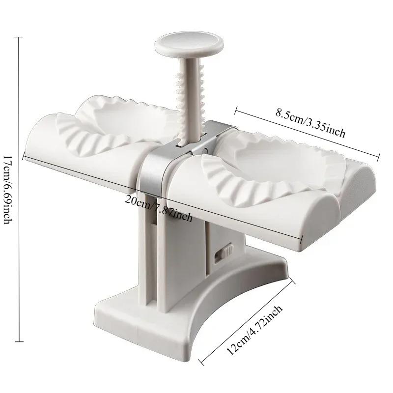 

Автоматическая машина для изготовления пельменей «сделай сам», пресс-форма с двойной головкой, форма для эмпанадас, равиоли, кухонные аксессуары для гаджетов