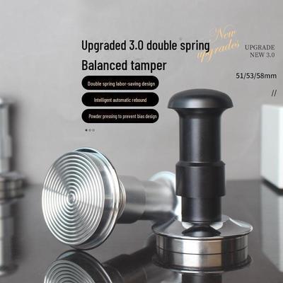 3.0 Double Spring Espresso Tamper with Free Adjustment, Constant Force, Balance - 51/53/58mm