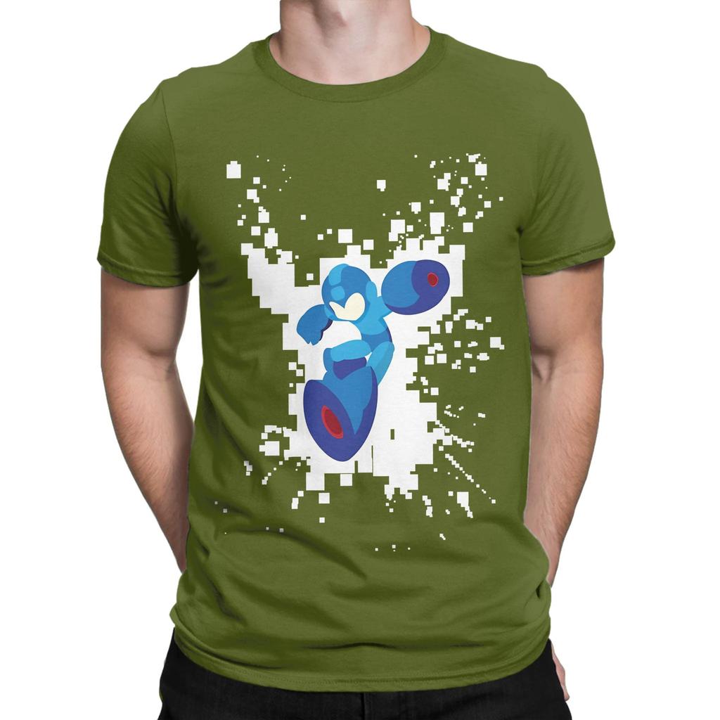 Mega Unisex Pixel Jump Tee Funny Graphic 100 Cotton TShirt MegaUnisex Tops Tees For Unisex