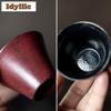 2pc/lot Powder Yin Hawthorn Red Teacup Luxury Tea Bowl Tea Cup Set Tea-tasting Fragrance Cup Chazhan Master Cups For Tea 35ml