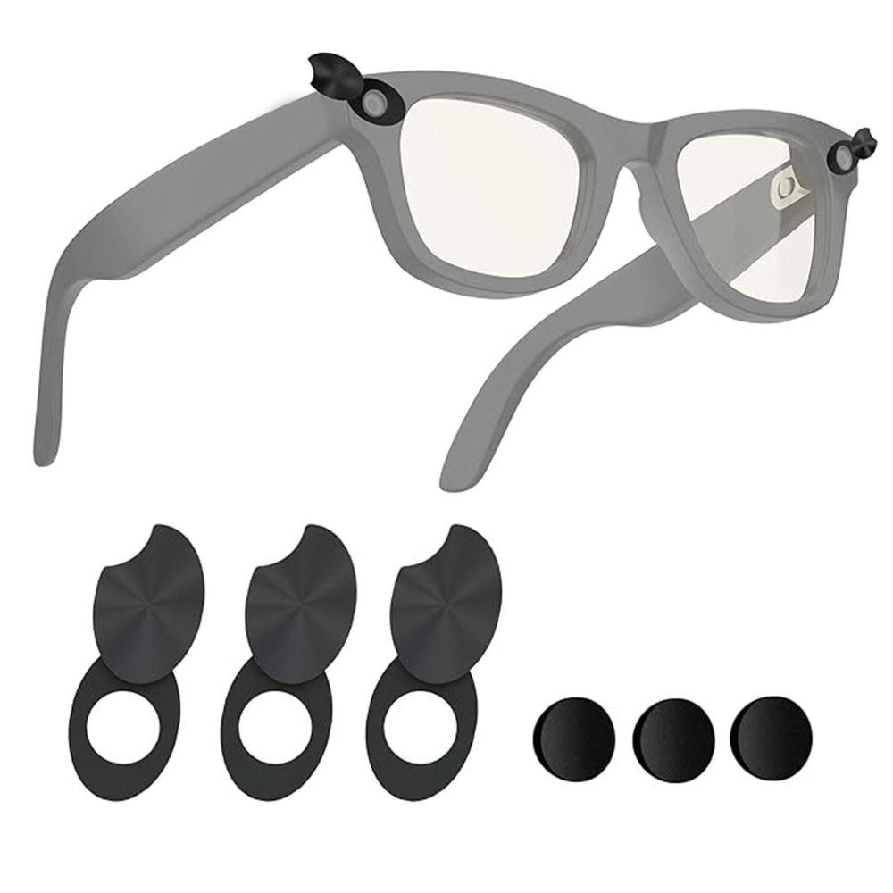 3/6Pcs Rotating Design Smart Glasses LED Light Privacy Cover Blocking Stickers for Ray-Ban Meta/Wayfarer/Skyler/Headliner5