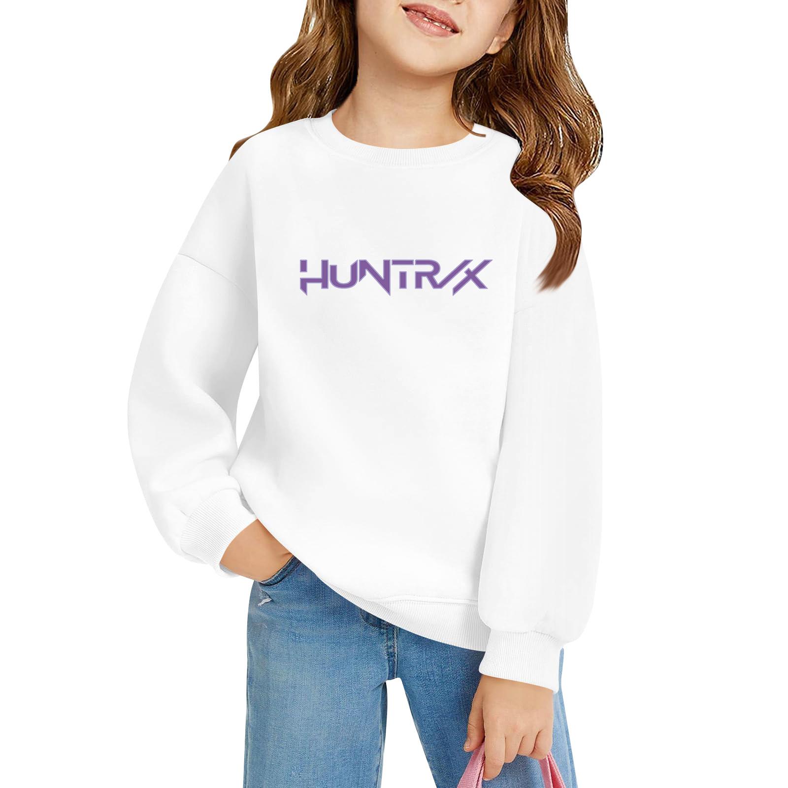 

Детский пуловер свободного кроя с длинным рукавом, с принтом букв и круглым вырезом 160 белый