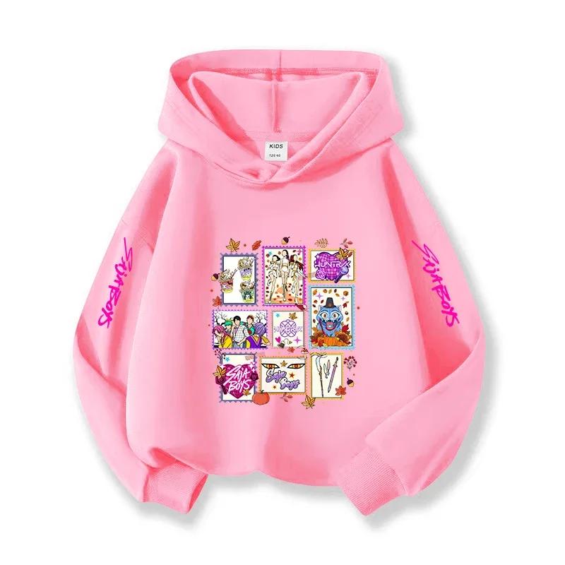 Kpop Korean Style Christmas Holiday Casual Children's Hooded Sportswear Halloween Witch Hunting Fan Fashion Girl Top