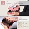 SIFA Long Wallet and Fragment Case Set with Skimming Prevention [Automatic Coin and Receipt Separation], Garcon Large Capacity, Genuine Leather, Coin