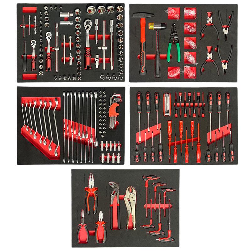 420-Piece Mechanic Tool Set: Seven-Layer Trolley-Style Mobile Auto Repair Cabinet
