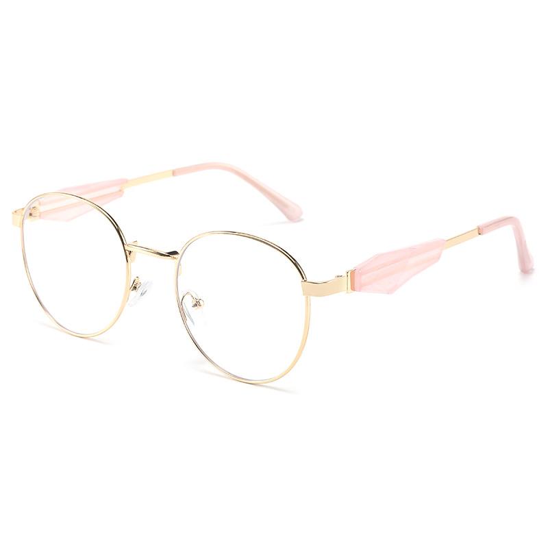 

JYL Round Metal Frame Sunglasses UV400 Unisex Vintage High-Quality Trendy / 2667 2667-C9 квасолі чорного кольору