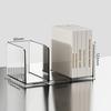 2025 Transparent Bookends Stand PET Bookend Storage Rack Book Holder Desktop Decorative