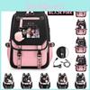 Sac à dos unisexe inspiré de Blackpink Lisa Ciel étoilé Tissu Oxford Sac de voyage décontracté