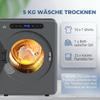 Clothes Dryer, 6 Programs, 40-60 Degrees C, 3 Kg Capacity, Compact, Touch Control, Grey