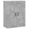 Wall Cabinet Concrete Grey 69.5x34x90 cm Engineered Wood