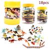 18 Peças/Conjunto Crianças Simulam Mundo dos Dinossauros Tiranossauro Dragão Dinossauro Brinquedos Modelo Animal