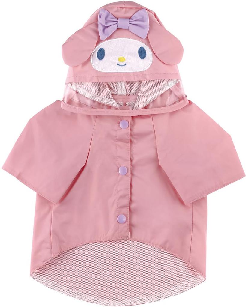 Skater Dog Size 29cm Perfect for Walks and Includes Storage Sanrio My Melody PRAC1 Raincoat, Small, Long, Rain, Bag, Design,