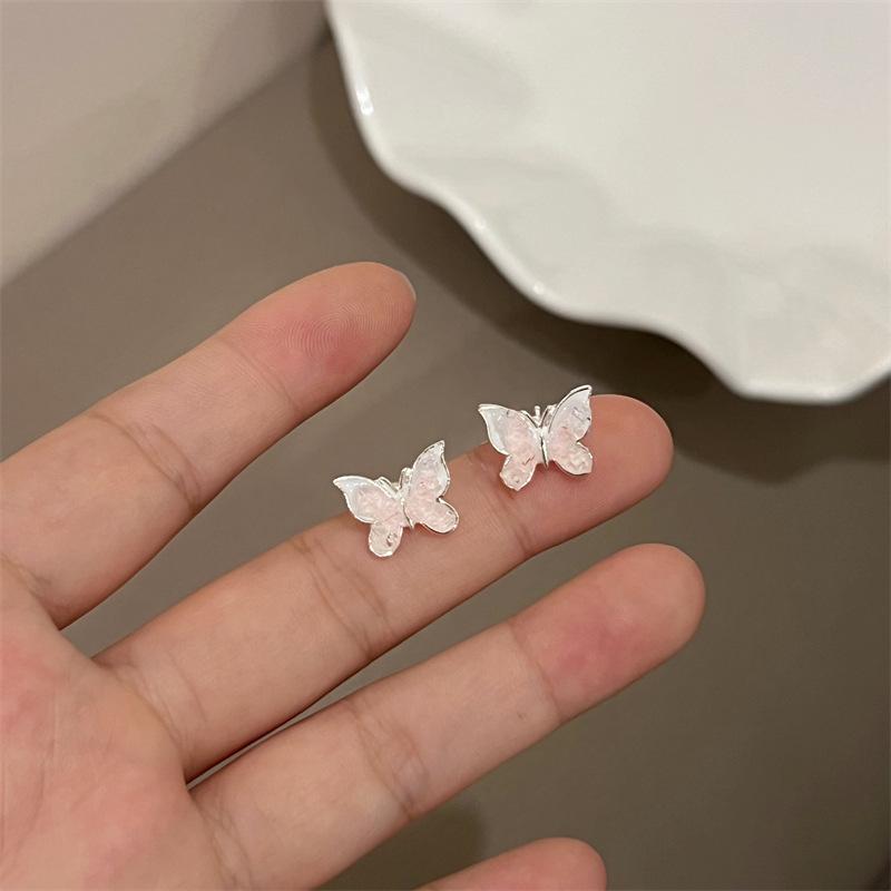 

Crystal Light Pearl Gradient Pink Earrings - Luxury Niche Design, Versatile and Gentle Ear Accessories