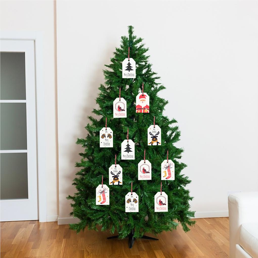 Weihnachtsthema Papier DIY Bastelpapier Etikett Home Office Feiertagsdekoration Hängendes Ornament